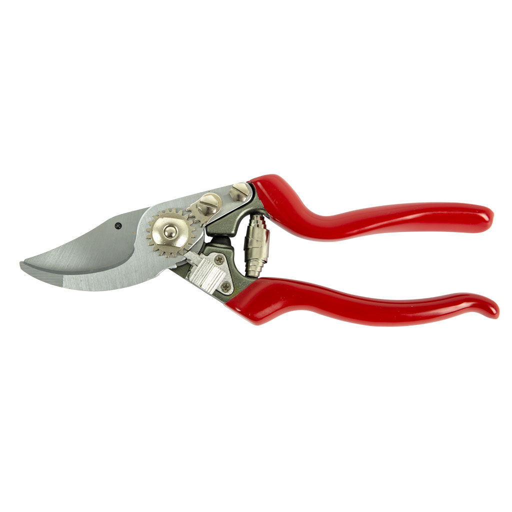 Barnel USA heavy duty forged by-pass pruner, 210 mm, with red and black TPR grips, SKU PRNB338