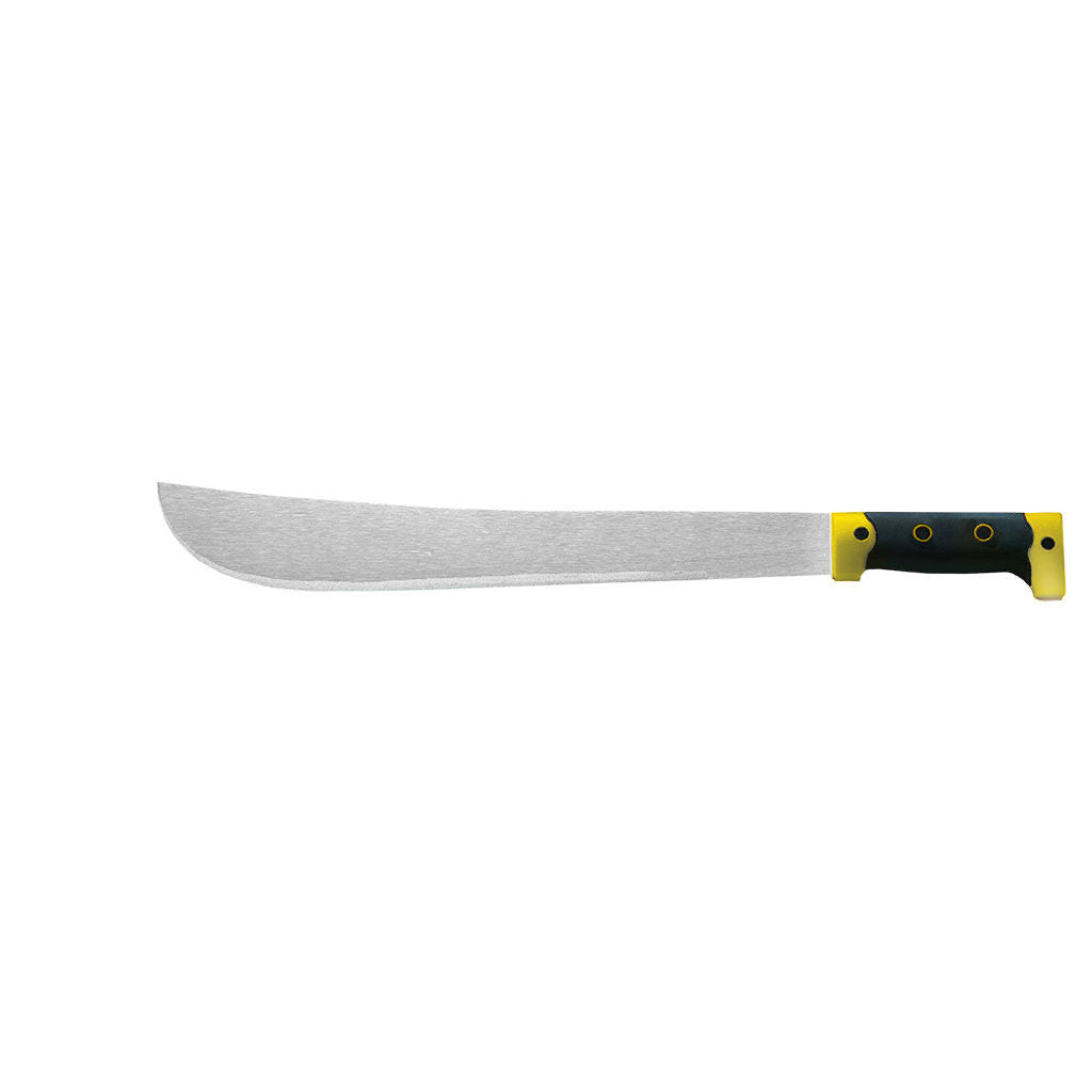 Barnel USA Forest Bush Machete PRNBM18 with 18 inch steel blade, black TPR grip and cordura sheath