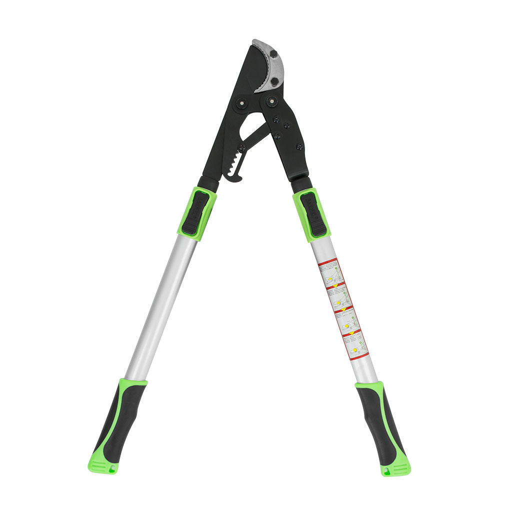 Barnel USA curved blade telescopic ratchet lopper PRNBR7000 with aluminium handles and TPR grip
