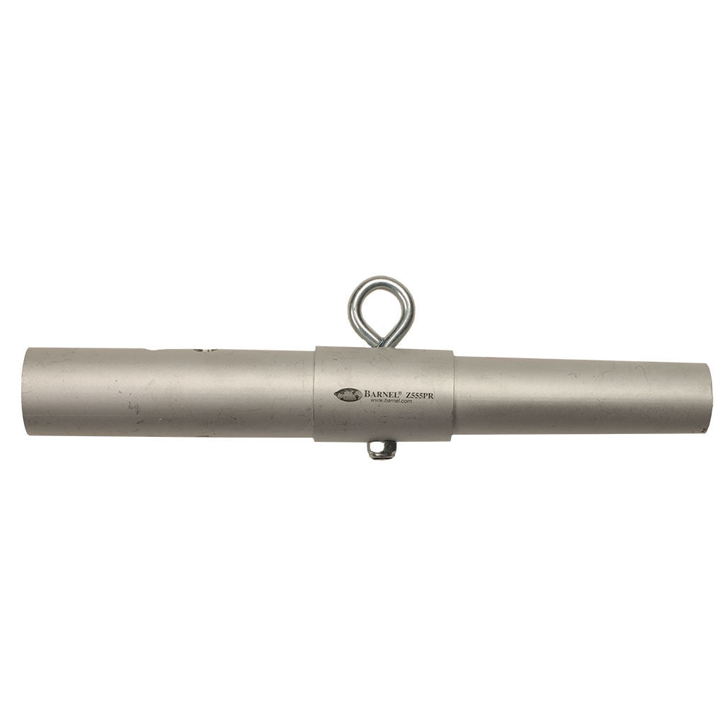 Barnel USA aluminium quick change adapter, 241mm, SKU PRNZ555PR, shown as a metal pole pruner connector