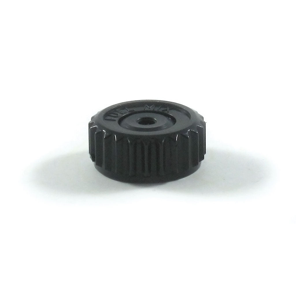 PTC3088 brushcutter tank cap by GASPARES, a round fuel cap replacement part for Echo models with Kioritz engines