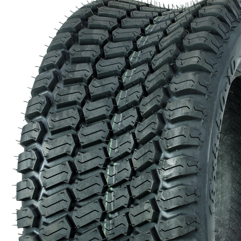 Kenda Premium Turf Pattern tubeless tyre 18x8.50-10 inch 4-ply, SKU PTY7890, black rubber turf tread tyre