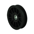 PUL10152 Universal plastic flat idler pulley with 4 9/16 inch outer diameter and central bore