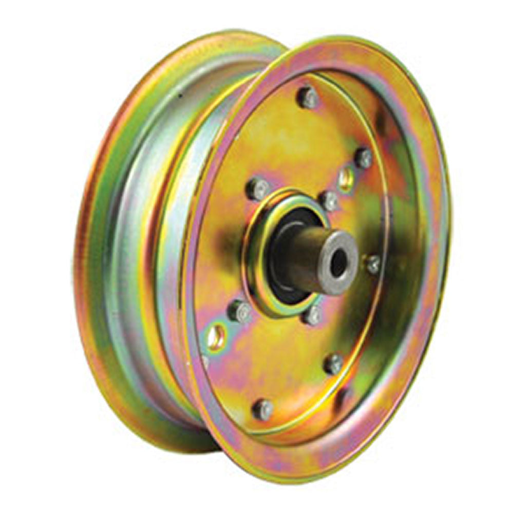 Steel flat idler pulley 5-7/8 inch for Great Dane mower cutter deck, SKU PUL7586
