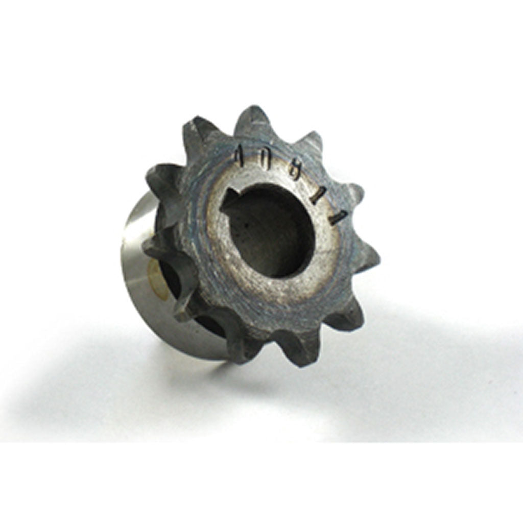 SPR5256 11-tooth drive sprocket with 17 inch inside diameter for 1/2 inch pitch chain, suits Greenfield ride-on mowers