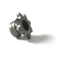 SPR5757 8-tooth splined sprocket for Tecumseh and Peerless gearboxes, showing toothed steel sprocket with splined centre bore