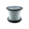 Coil of blue fleck #8 starter rope, 6mm diameter, SKU STR5854, shown as a 100 foot length