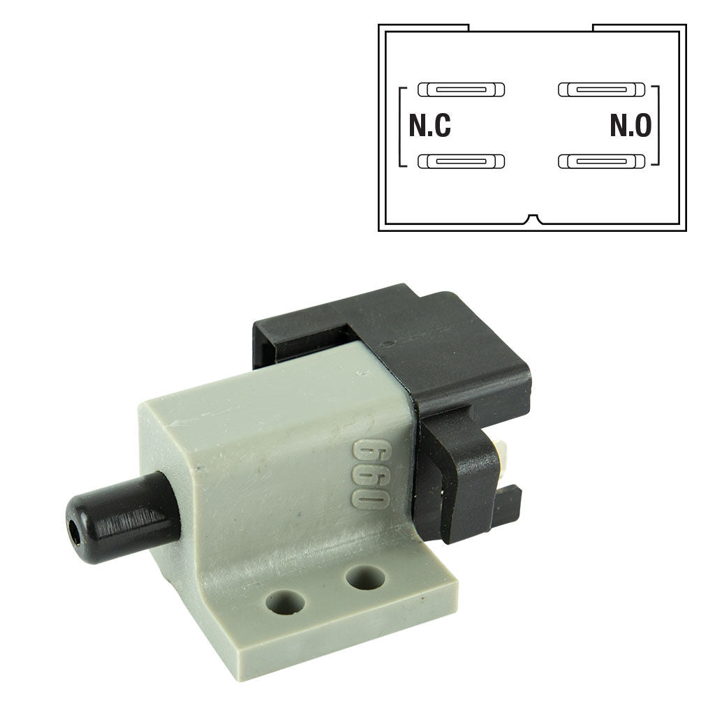 MTD plunger interlock safety switch SWT8009 with four terminals and double pole plunger body
