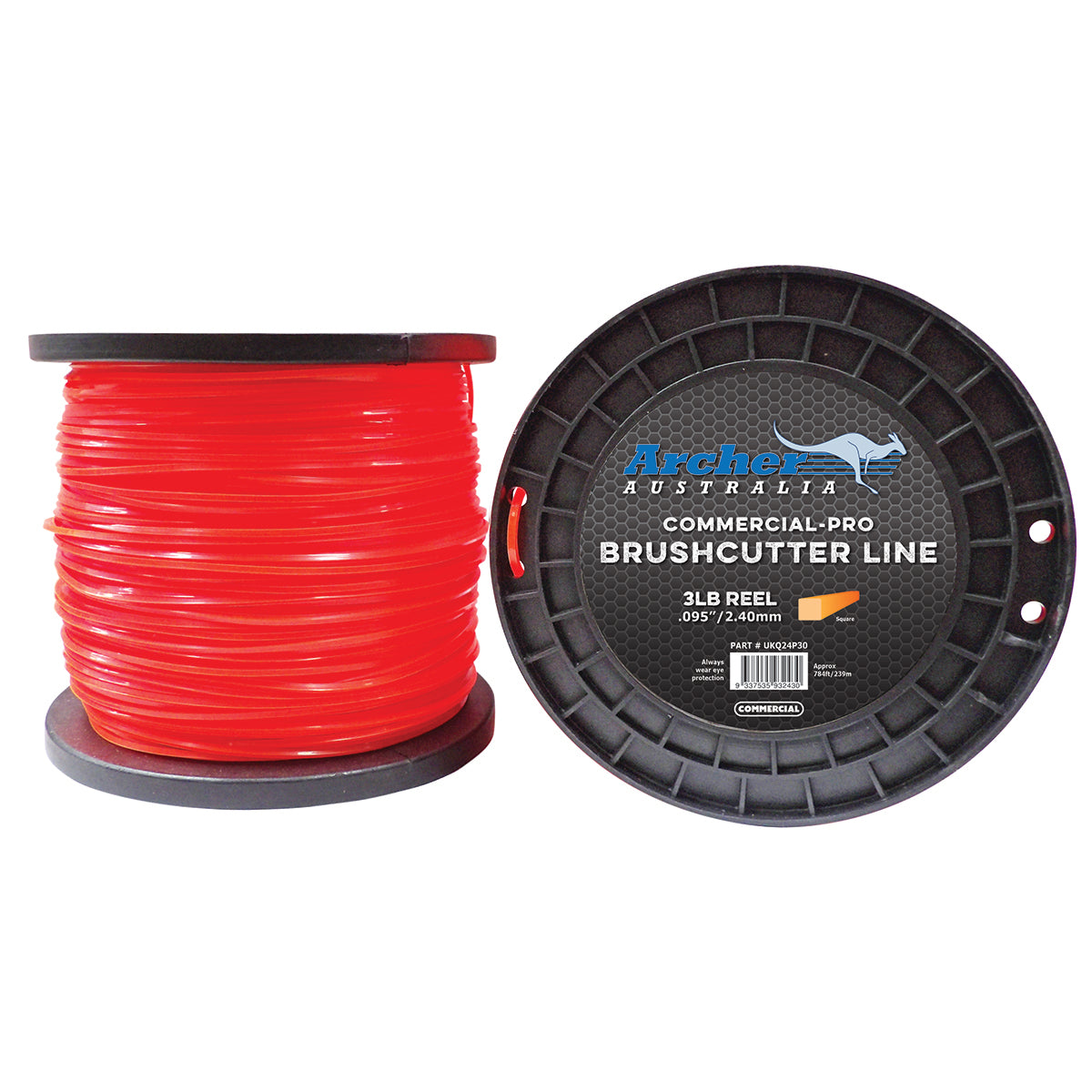 Archer Commercial-Pro 2.40 mm / .095" Square Nylon Line By Jakmax - featured image