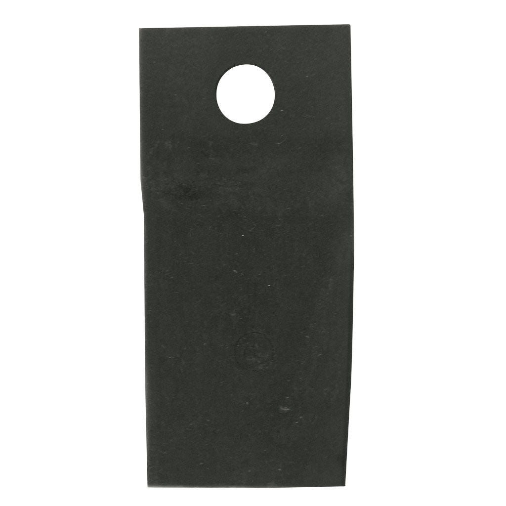 Right hand swing back mower blade CBB3715, 4-5/8 inch by 2-1/2 inch stepped blade with 1/2 inch hole